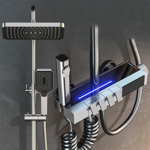 ZIRIA Smart Shower Set, Water-Saving Shower Set, Wall-Mounted Shower Set,