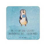 Mr. & Mrs. Panda Bierdeckel Pinguin Lolli 100er Set - Geschenk, Süßigkeiten, Rabauke, Rebell, süß, Gastgeschenk Hochzeit, Spruch, niedlich, Kind,