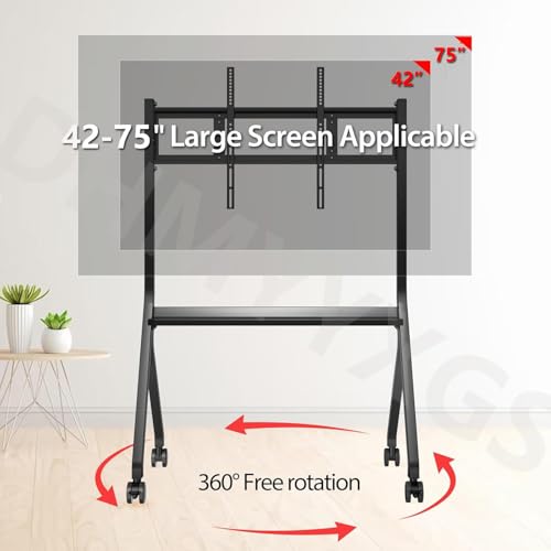 Soporte móvil ajustable para TV y pizarras 42-75 pulgadas miniatura 4