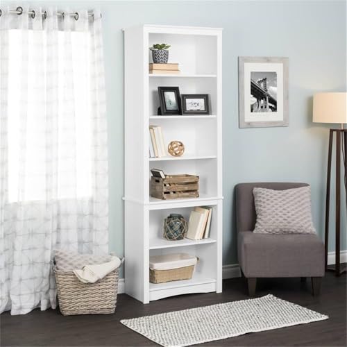 Prepac SBH-0003-1 Prepac Home Office Tall 6-Shelf Bookcase thumb #1
