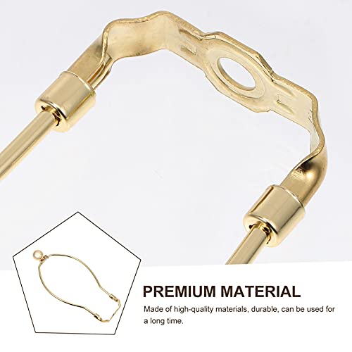 Lurrose 2 Pcs Harpa Lâmpada Titular 8 Polegadas Titular Harpa Abajur Com Base de Luz para a Mesa E L