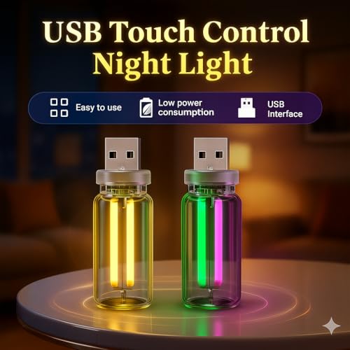 Image of Fire turtle Pink Retro LED Edison Bulb Night Light, USB Touch Dimmable Filament Lamp, Portable Ambient Lighting for Car, Bedroom Decor, Plug & Play Decorative Atmosphere Light(Pink USB Light)