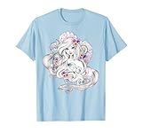 Disney The Little Mermaid Ariel Watercolor Floral Shell T-Shirt