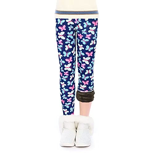 Slaixiu Girls Winter Leggings Polyesterwarm Girls Thermal Leggings 4-10 Years Winter Pants（Gp777-Ff-130） #TOP5