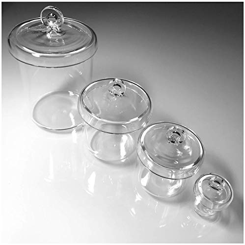Creusets à quartz avec couvercles Alpha Nanotech en silice pure de qualité supérieure