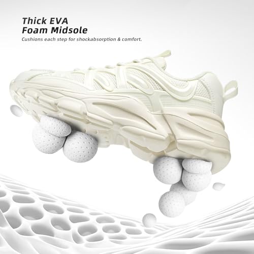 Image of Womens Ladies Walking Shoes Fashion Running Sneakers Casual Comfor Lightweight Breathable Soft Sole Gym Tennis Work