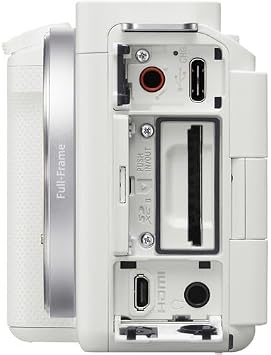 Sony ZV-E1 Mirrorless Vlog Camera (White) with 28-60mm Lens Bundle with Backpack, Monopod, 2 x 64GB SD Card, More