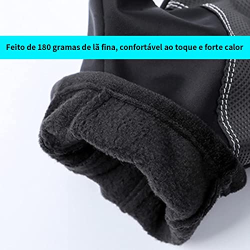 Smart Data Luvas de inverno Dedos de tela de toque Luvas quentes isoladas Antiderrapantes à prova d