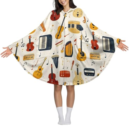 Couverture à capuche portable Novastar plaid manches longues instruments musique