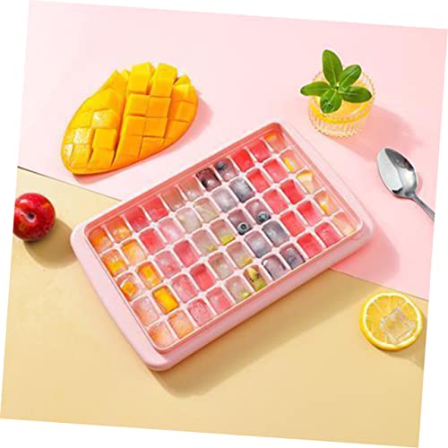 Molde de cubos de hielo plástico rosa PRETYZOOM miniatura 5