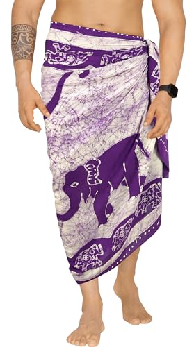 LA LEELA Men's Sarong Wraps Beach Bath Swim Pareo2