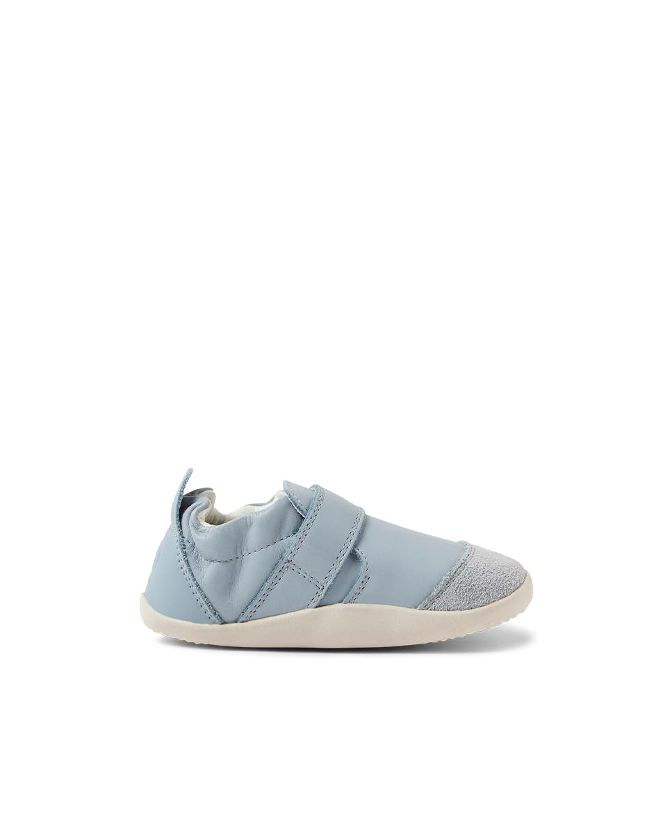 Bobux Xplorer Marvel Arctic with Merino Fleece Pantoufle pour les premiers pas en cuir toile avec semelle EVA