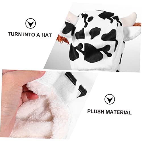 Sombrero de Peluche Vaca para Perros Disfraz miniatura 5