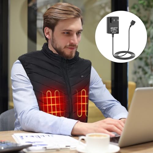 Image of 5V2A USB Wall Charger Wire Plug for Heated Vests Jackets Hoodies USB Connection Cables Charger with Male USB Plug Power Supplies for Heated Clothing for Home Office Maintains Lasting Warmth(6.56ft),,