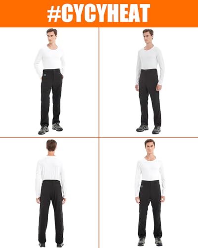 Pantalon de ski softshell thermique haute performance avec batterie