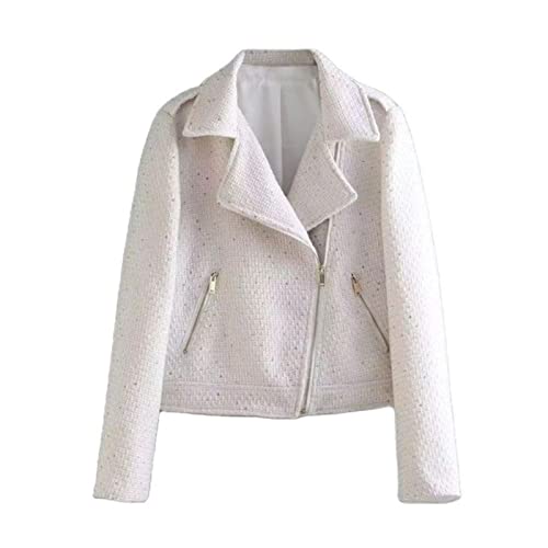 Sur-chemise blanc texturée pour femme look casual chic idéal pour vos sorties d'automne