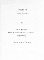 Analysis of Pulse Circuits B01C900LDO Book Cover