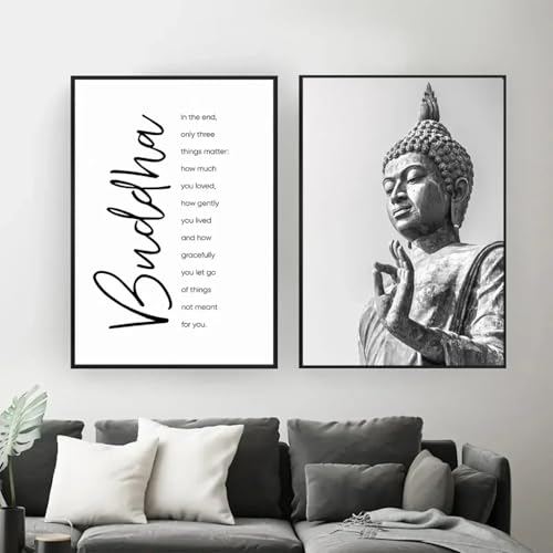 Affiche Bouddha zen pour apaiser votre intérieur avec une toile murale