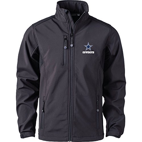 Dunbrooke Apparel NFL Dallas Cowboys Men's Softshell Jacket, 2X-Large, Black