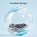 Fanlahmtasy Hamster Ball 5.1 Inch – Durable Dwarf Hamster Running Ball with Football Design, Secure Metal Screws for Small Pets (5.1in)