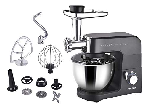 Aifeel Küchenmaschine Fleischwölfe | Alu-Druckguss-Gehäuse | 1500W 7 in...