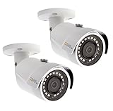 Q-See QCA8075B-2 4MP High Definition Analog Bullet Security Camera 2-Pack (White)
