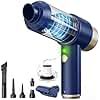 Mecanto Cordless Handheld Vacuum with 12000Pa High Power Suction, 3-in-1 Air Duster & Air Blower & Pump Hand Held Vacuum, Mini Car Vacuum Cleaner for Household Chores, Flooring, Carpet, Car