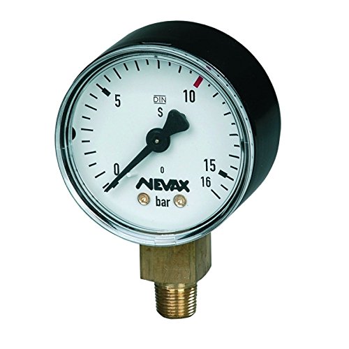 Nevax Manomètre de Pression 16 Bars BP cartouche 1 P 330065