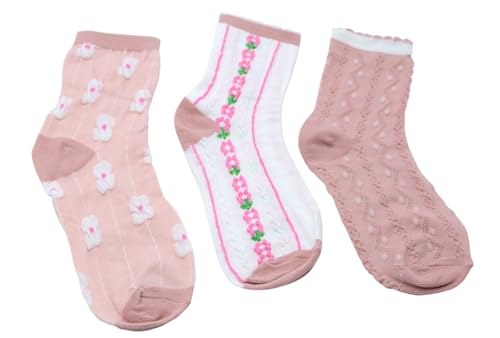 Image of YYaaloa Womens Above Ankle Crew Socks Casual Cotton Socks Cute Fun Novelty Girl Thin Dress Socks