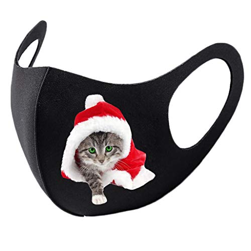 Preisvergleich Produktbild SHUANGA Weihnachten Frauen Mann Baumwolle Masken Verschmutzung Gesichtsmasken wiederverwendbarMultifunktionstuch Winddicht Atmungsaktiv Mundschutz Halstuch Schön Atmungsaktiv Sommerschal