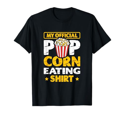 Mi camisa oficial para comer palomitas de maíz Popcorn Lover Camiseta