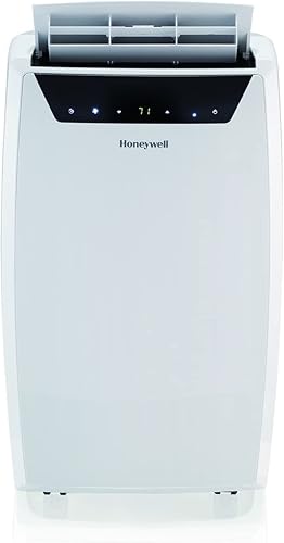Honeywell Aire acondicionado portátil clásico para habitaciones de hasta 700 pies cuadrados con deshumidificador de hasta 53 pintasdía y ventilador,