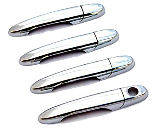 MaxMate Fits 06-13 Chevy Impala/06-10 Cobalt Chrome 4 Doors Handle Cover W/O Passenger Side Keyhole