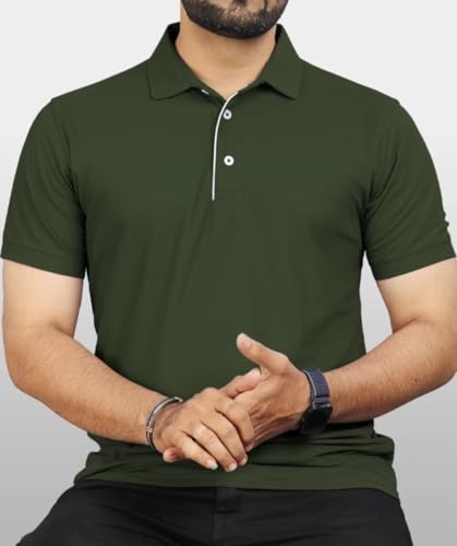 Image of T-Shirt for Men's | Regular Fit Polo Casual Stylish | Half Sleeve T Shirt