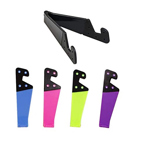 Faltbare V Modell Handy Halterung,Universal-Handyhalterung, Taschengröße, bunt, tragbar, Halterung für Desktop-Ständer kompatibel Mit iPads, Tablets, E-Readern, Mobiltelefonen und Kindles(5 Stück) Cover