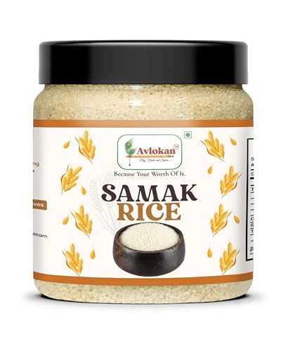 Image of Avlokan Samak Rice (Barnyard Millet) 250gm | samo Rice| samak chawal |, Whole Grain, Vrat ke chawal | Healthy Fasting Food