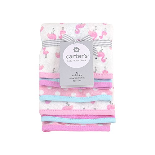 Carter's 6-pk. Flamingo-Print Washcloths