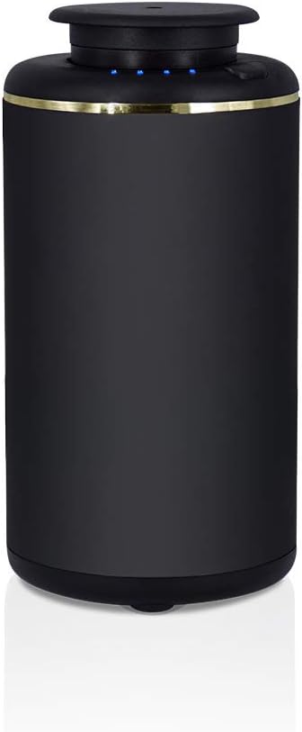 Waterless USB Pure Essential Oil Nebulizing Diffuser,Aroma Vaporizer No Heat,No Water for Living Room,Bedroom,Car(Black)