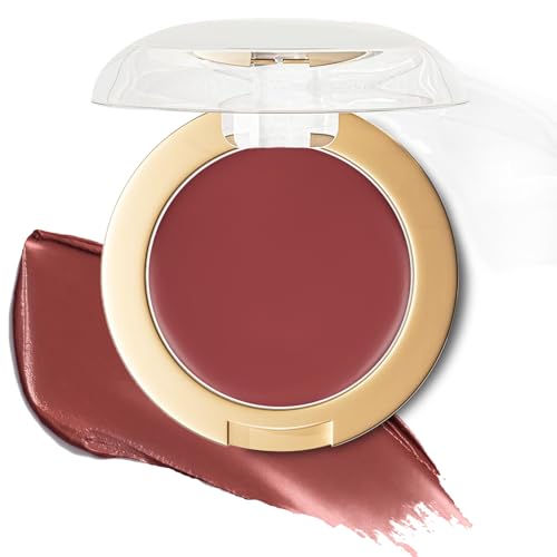 FOCALLURE Waterproof Cream Blush,High-Pigment Formula For A Natural Glow,Blendable Color For Eyes & Cheeks,RD05