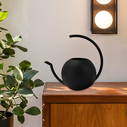 Bienka Stainless Steel Watering Can Long Nozzle 1L Japanese Style Flower Watering Pots For Flower Houseplants Gardening Office Watering Pot Pot #TOP6