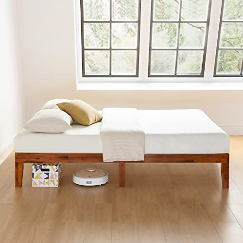 image for Mellow Naturalista Classic 12-Inch Solid Wood Platform Bed | Wooden Sl
