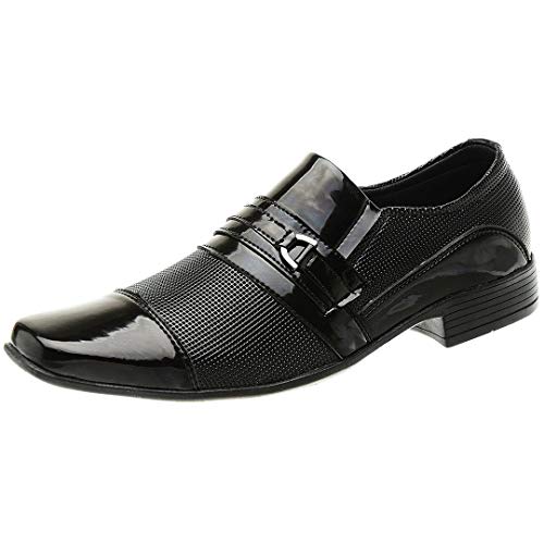 Sapato Social Masculino SLZ 1021 Verniz Preto (39)