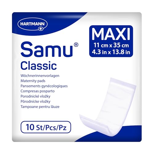 Samu Classic Maxi Wöchnerinnen-Vorlagen Wochenbettbinden Einlagen 1x10 Stück