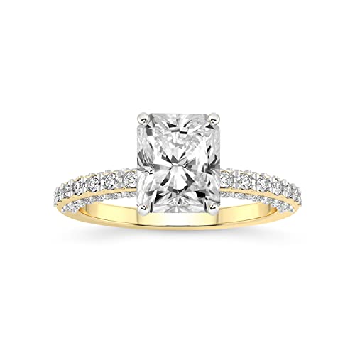 FRIENDLY DIAMONDS Lab Grown Diamond Ring For Women IGI Certified | 1-5 Carat Atria Secret Halo Diamond Ring | 14K Or 18K White, Yellow Or Rose Gold | FG-VS Quality2