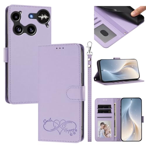 �X�}�z�P�[�X �Ή��@�� for Nothing Phone 3 �X�}�z�P�[�X�y�J�[�h�E�������[�X���b�g�t�� �E�H���b�g�f�U�C�� �t���b�v�X�^���h �����h�~�@�\�zPurple