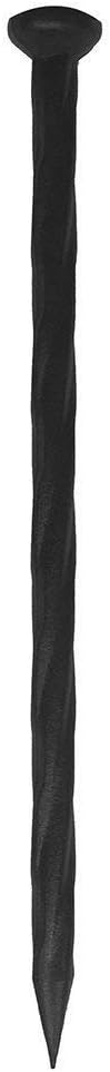 Abba Patio Landscape Edging Anchoring Spikes Recycled Plastic Resin Garden Stakes Ground Nail 10 Count, 8 inch, Black : Patio, Lawn & Garden