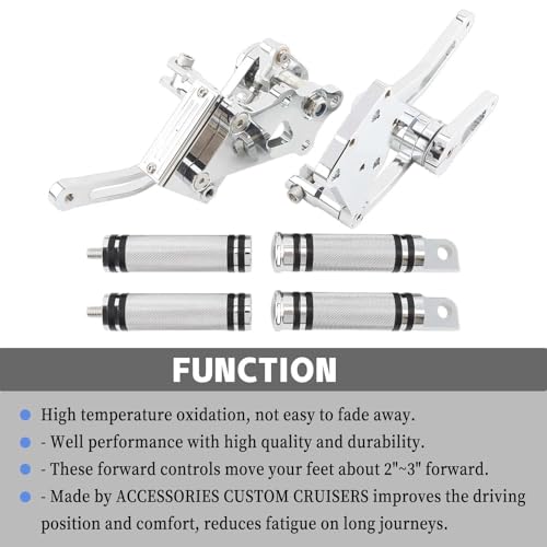 Kit repose-pieds avancés aluminium usiné de haute précision pour Softail