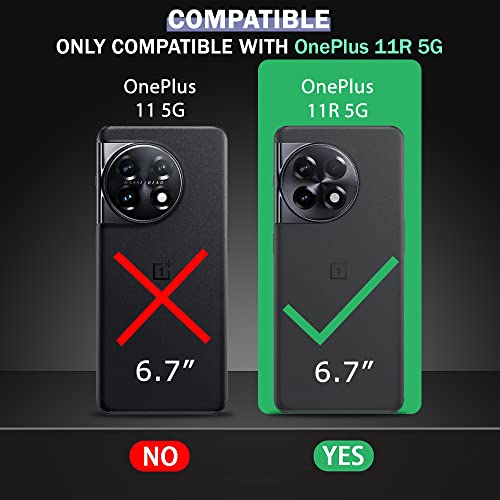 TheGiftKart Back Cover Case for OnePlus 11R 5G Back Case Cover | Slim & Lightweight | Ultra-Premium Design | Camera Protection Bump | Fabric Texture Case Cover for OnePlus 11R (Polycarbonate | Black)