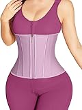SHAPSHE Waist Trainer for Women, Workout Sports Girdle with Zipper, Body Shaper for Tummy Control Pi