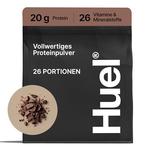 Huel Complete Protein Pulver, 26 Portionen, Chocolate-Fudge-Brownie-Geschmack, 20 g Protein pro Portion, Veganes Proteinpulver, Glutenfrei, Ohne Soja, natürlich aromatisierter Protein Shake, Schokolad